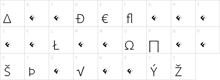 Uppercase characters