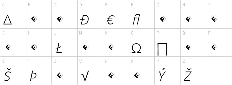 Uppercase characters