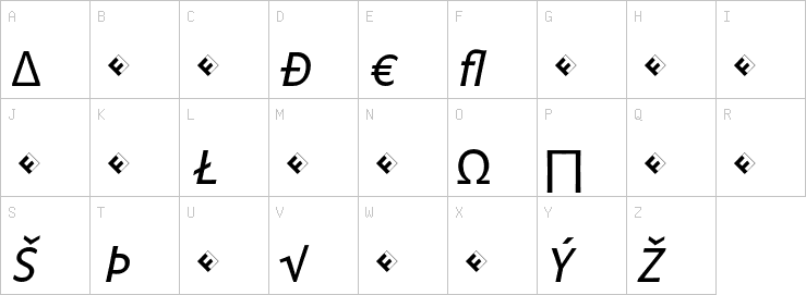 Uppercase characters