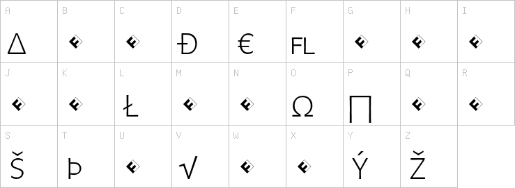 Uppercase characters