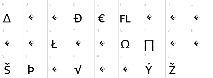 Uppercase characters