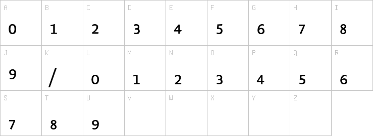 Uppercase characters