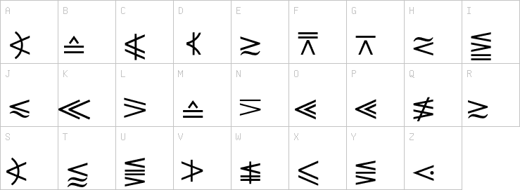 Uppercase characters