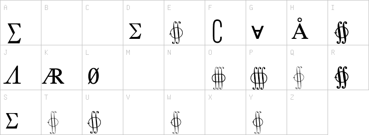 Uppercase characters