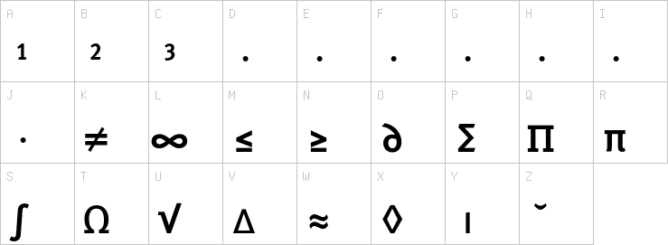 Uppercase characters