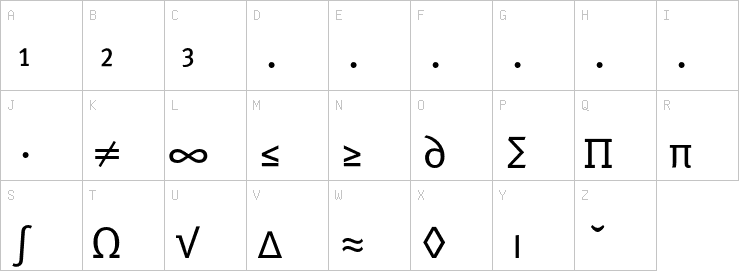 Uppercase characters