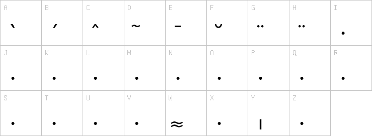 Uppercase characters