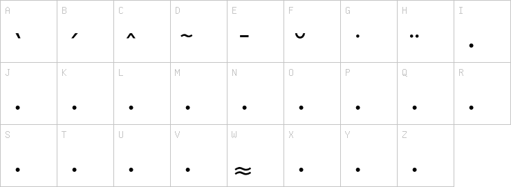 Uppercase characters