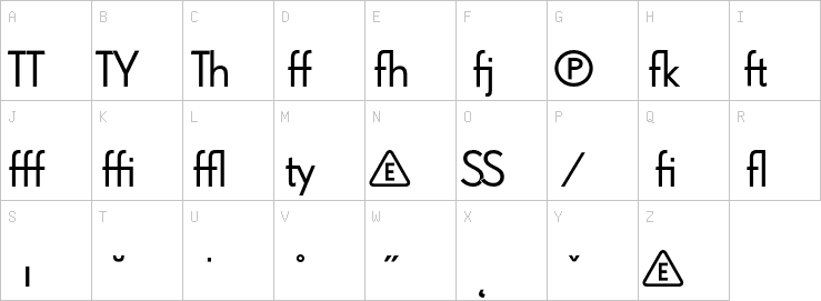 Uppercase characters