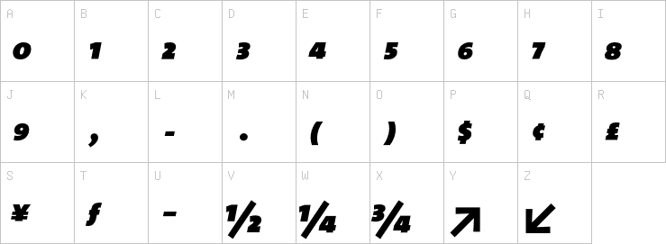 Uppercase characters