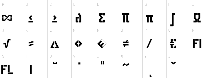 Uppercase characters