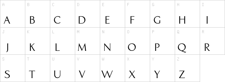 Uppercase characters