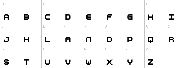 Uppercase characters