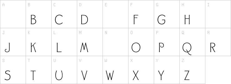 Uppercase characters