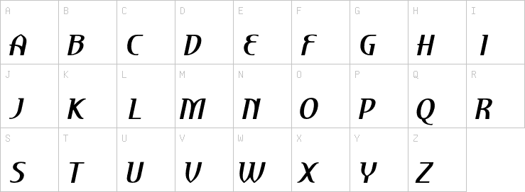 Uppercase characters