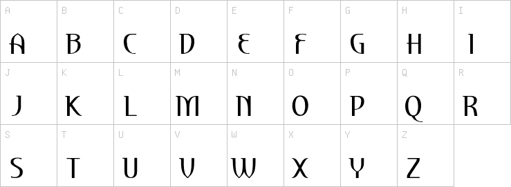 Uppercase characters