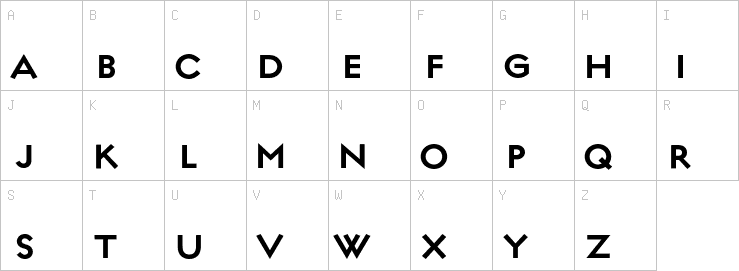 Uppercase characters
