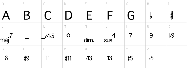 Uppercase characters