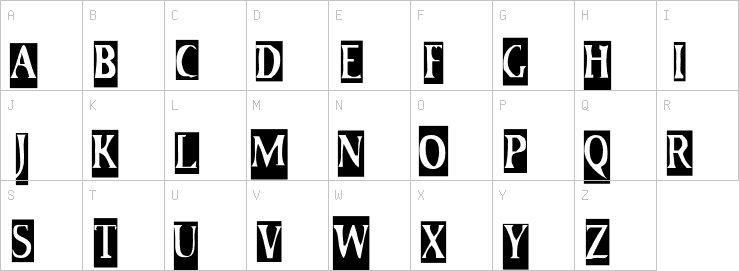Uppercase characters