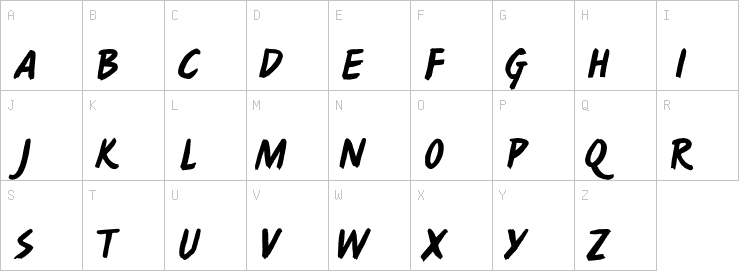 Uppercase characters