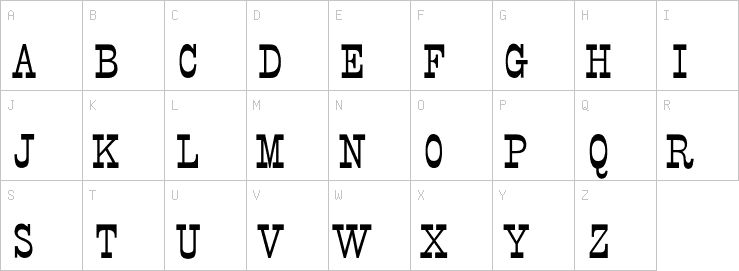 Uppercase characters
