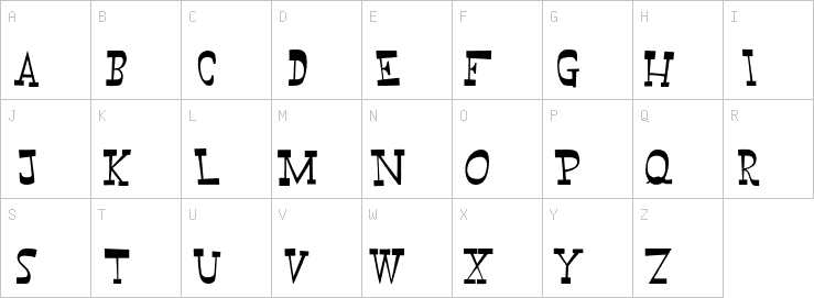Uppercase characters