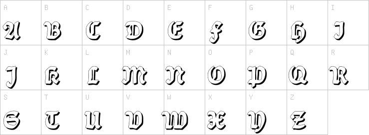 Uppercase characters