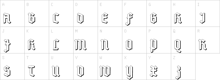 Uppercase characters