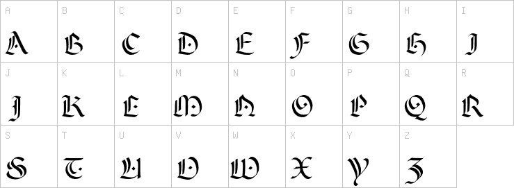 Uppercase characters