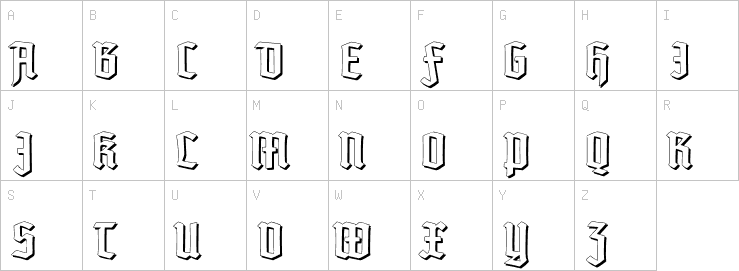 Uppercase characters