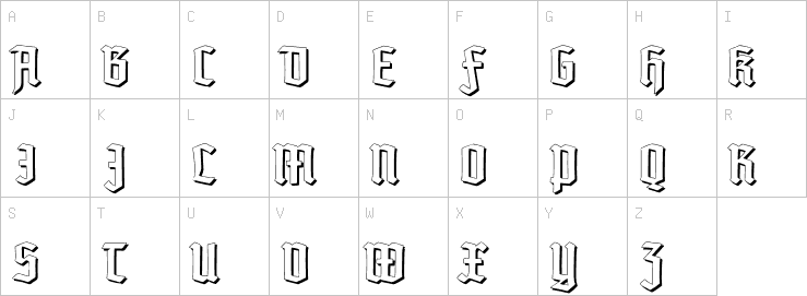 Uppercase characters