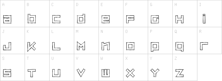 Uppercase characters