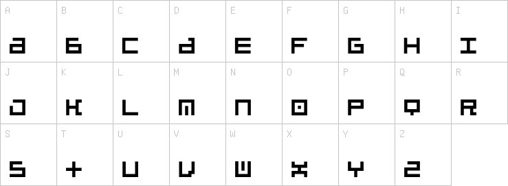 Uppercase characters