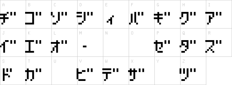 Uppercase characters