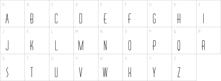 Uppercase characters