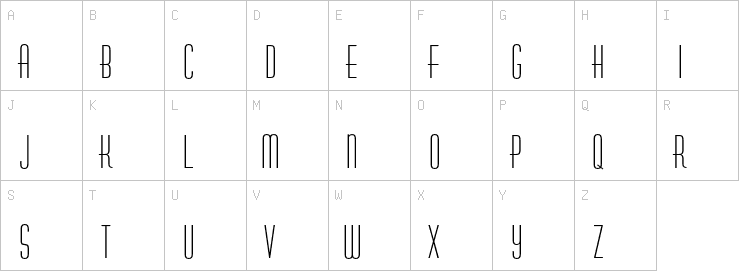 Uppercase characters