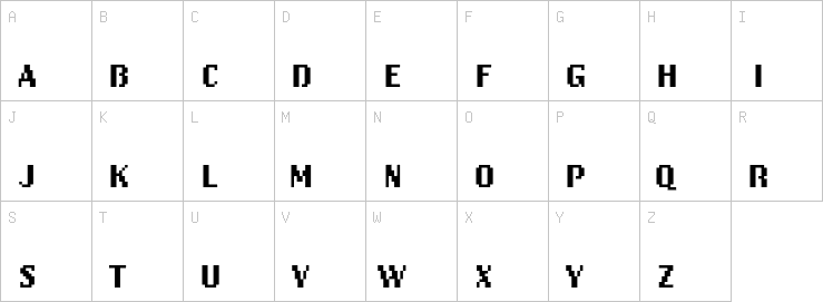 Uppercase characters