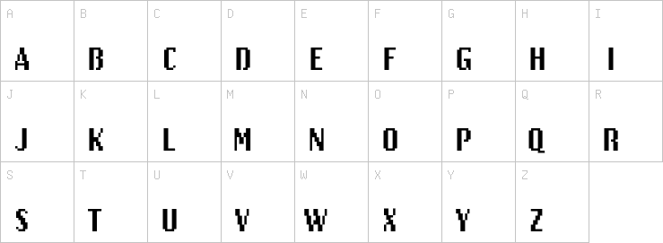 Uppercase characters
