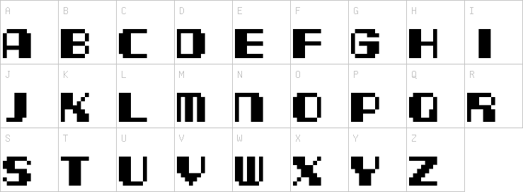 Uppercase characters