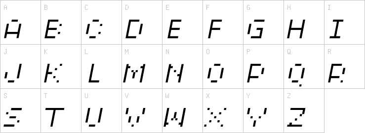 Uppercase characters