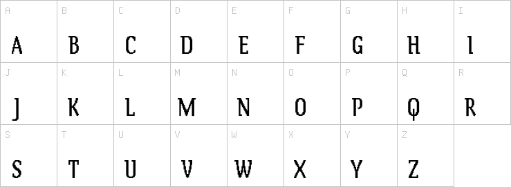 Uppercase characters