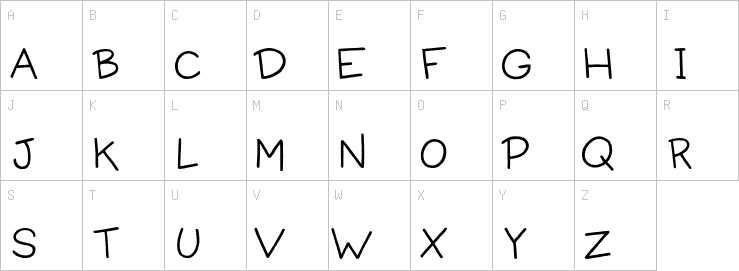 Uppercase characters