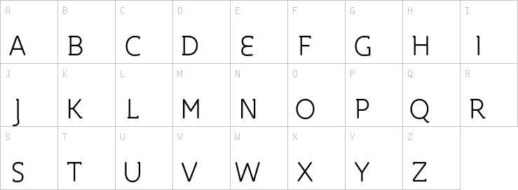 Uppercase characters