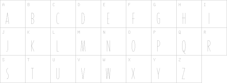 Uppercase characters