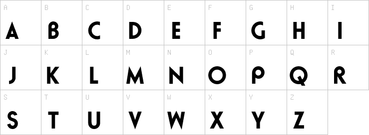 Uppercase characters