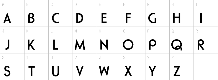 Uppercase characters