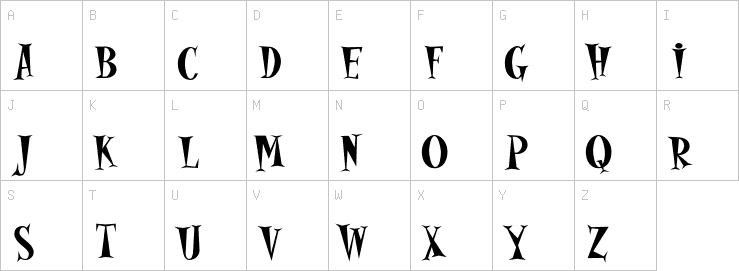 Uppercase characters