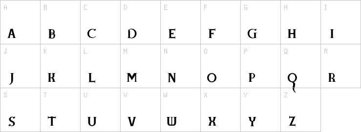 Uppercase characters