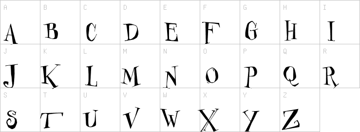 Uppercase characters