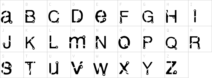 Uppercase characters